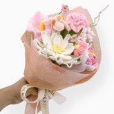 YSHomy Crochet Night of the Queen Peony Tulip Bouquet